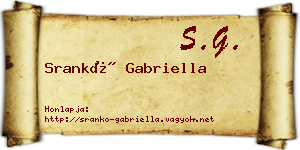 Srankó Gabriella névjegykártya