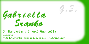gabriella sranko business card